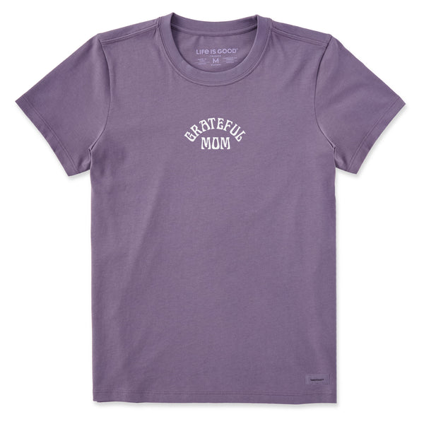 life is good Women's Grateful Mom Arch Short Sleeve Crusher Tee