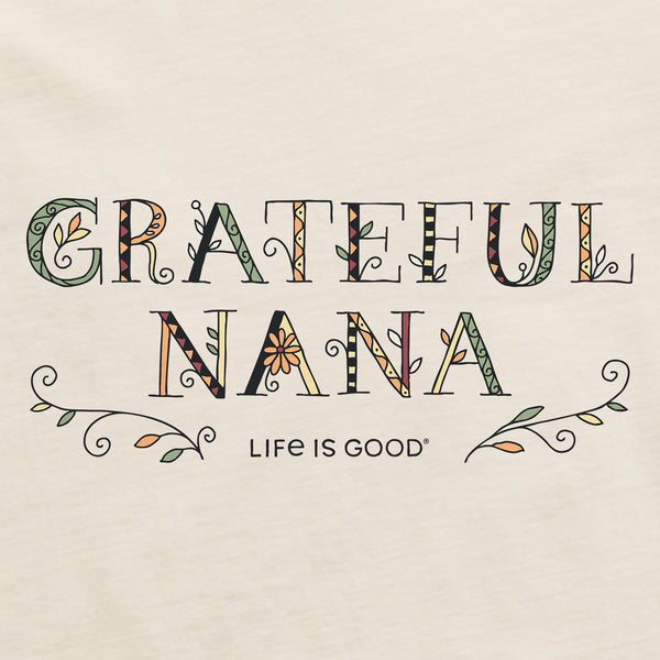 Life Is Good Women's Grateful Nana Doodle Short Sleeve Crusher Vee