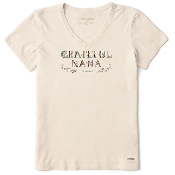 life is good Women's Grateful Nana Doodle Short Sleeve Crusher Vee