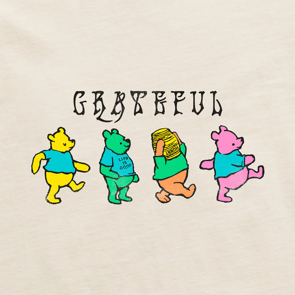 Life Is Good Women's Grateful Winnies Long Sleeve Crusher Boxy Tee