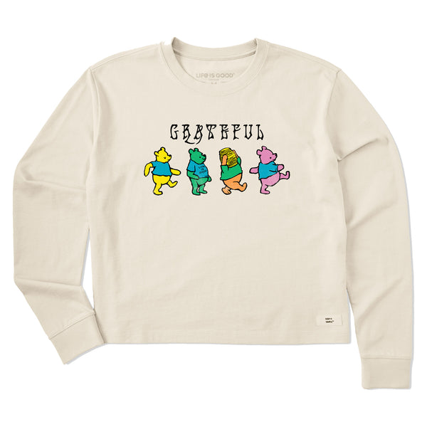 life is good Women's Grateful Winnies Long Sleeve Crusher Boxy Tee