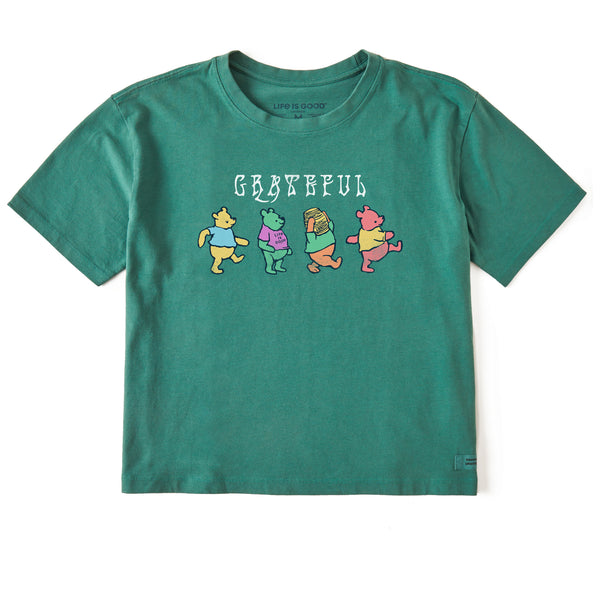 Life Is Good Women's Grateful Winnies Short Sleeve Crusher Boxy Tee