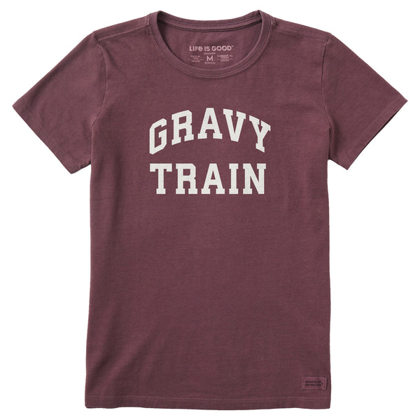 life is good Women's Gravy Train Arch Short Sleeve Crusher Tee