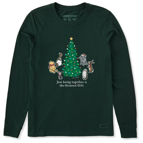 Life Is Good Women's Greatest Gift Winnie U0026 Friends Long Sleeve Crusher Tee