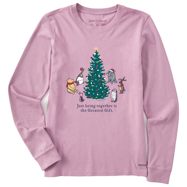 life is good Women's Greatest Gift Winnie u0026 Friends Long Sleeve Crusher Tee
