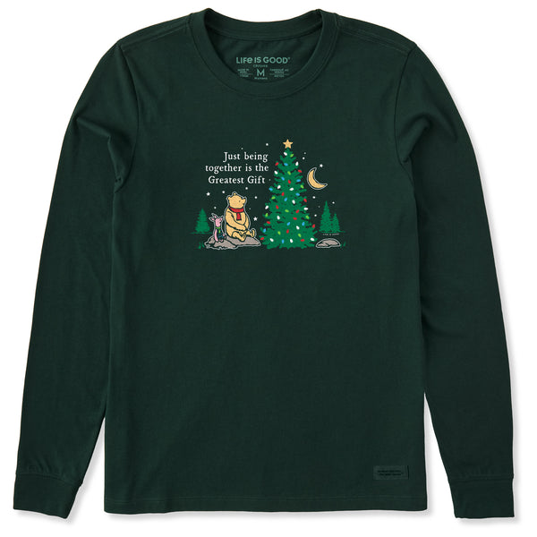 Life Is Good Women's Greatest Gift Winnie U0026 P Long Sleeve Crusher Tee