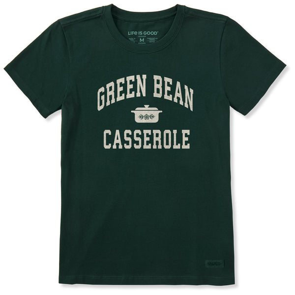 life is good Women's Green Bean Casserole Athletic Arch Short Sleeve Crusher Tee