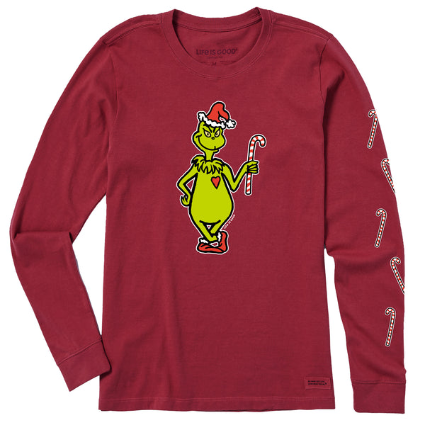 Life Is Good Women's Greetings From Who-Ville Long Sleeve Crusher Tee