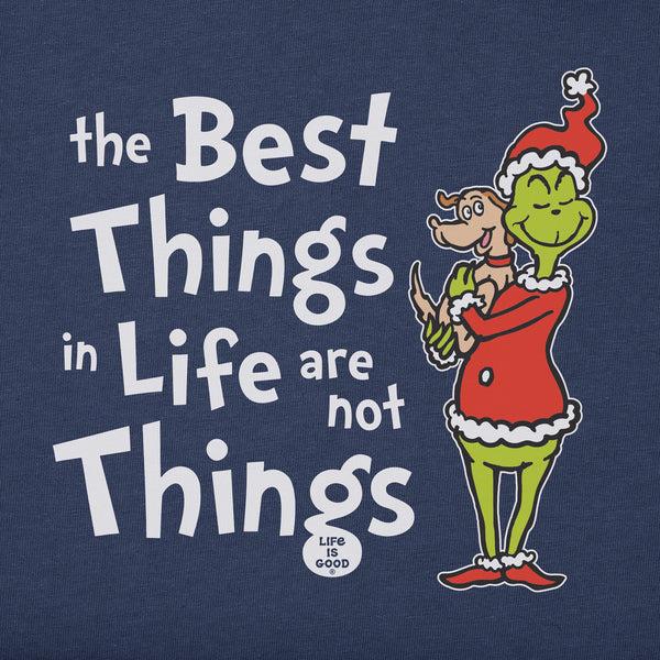Life Is Good Women's Grinch And Max The Best Things Long Sleeve Crusher Vee