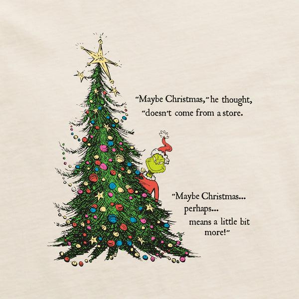 Life Is Good Women's Grinch Christmas Means More Short Sleeve Crusher Tee