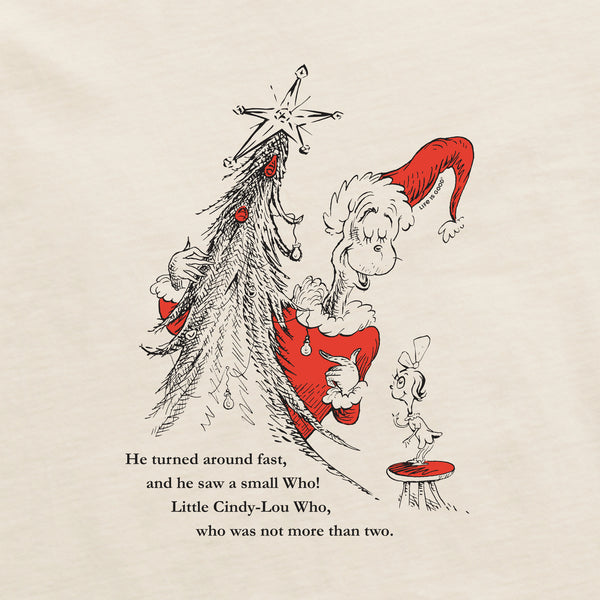 Life Is Good Women's Grinch Christmas Tree W Cindy Long Sleeve Crusher Tee