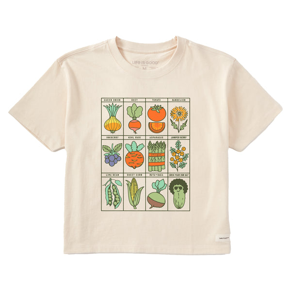 life is good Women's Grow Your Own Way Short Sleeve Crusher Boxy Tee