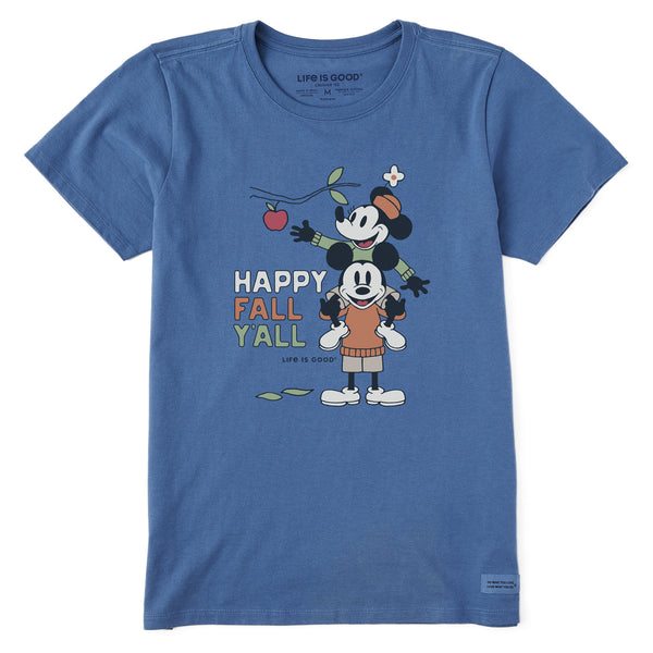 life is good Women's Happy Fall Yall Apple Picking Short Sleeve Crusher Tee