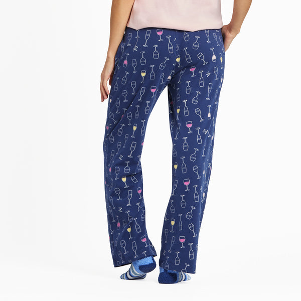 Life Is Good Women's Happy Hour Pattern Snuggle Up Sleep Pant