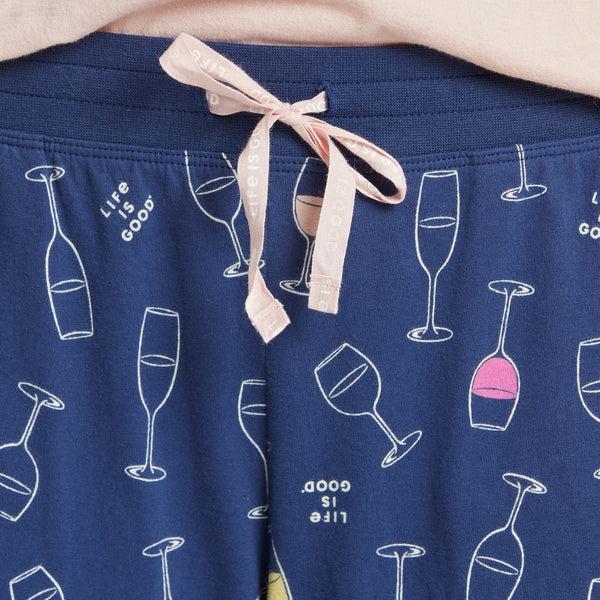 Life Is Good Women's Happy Hour Pattern Snuggle Up Sleep Pant