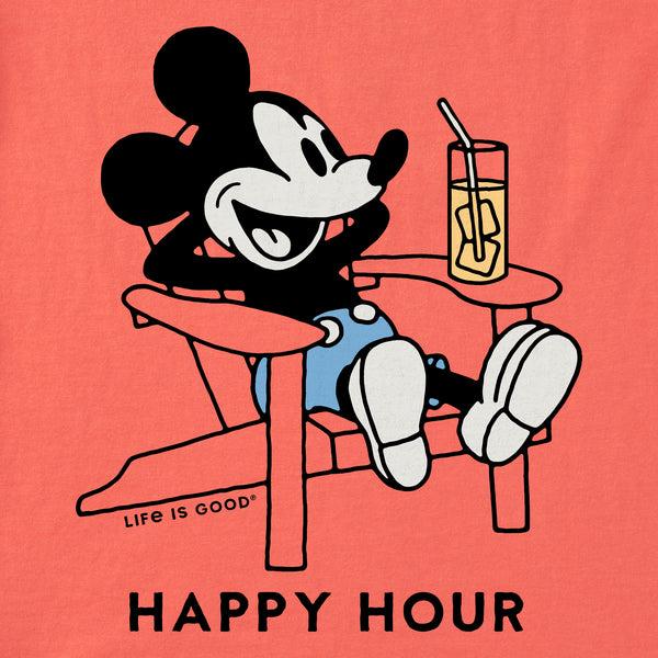 Life Is Good Women's Happy Hour Willie Adirondack Short Sleeve Crusher Tee