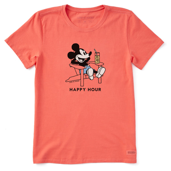 life is good Women's Happy Hour Willie Adirondack Short Sleeve Crusher Tee