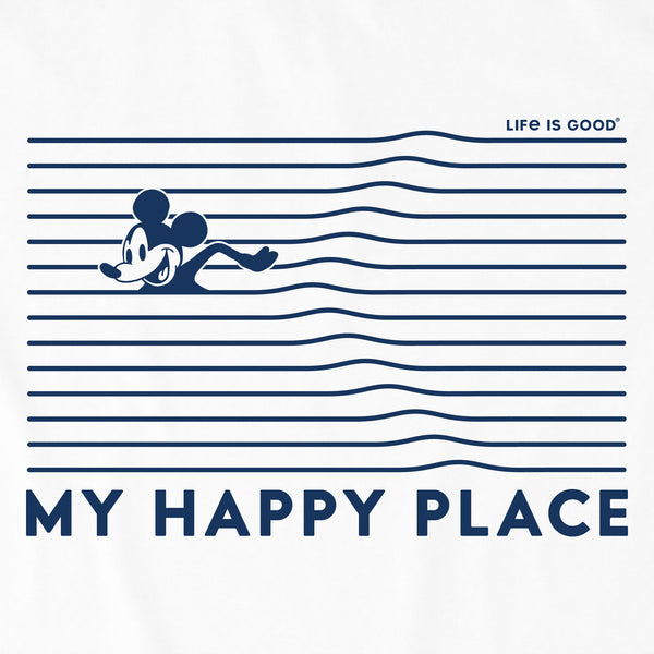 Life Is Good Women's Happy Place Willie Swimming Short Sleeve Tee