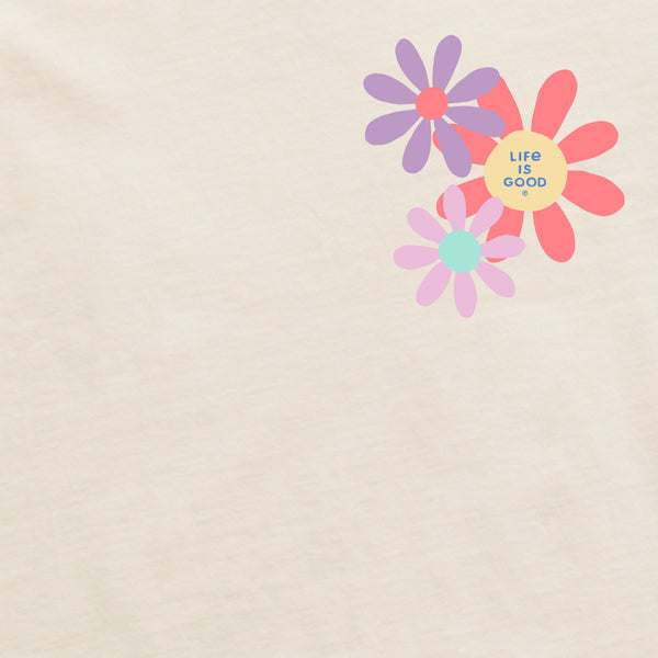 Life Is Good Women's Have A Nice Daisy Squares Simply True Fleece Zip Hoodie