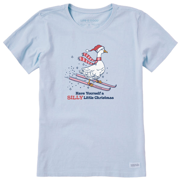 life is good Women's Have Yourself a Silly Little Christmas Short Sleeve Crusher Tee