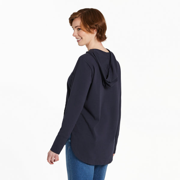 Life Is Good Women's Heart Rays Crusher-FLEX Hoodie Tunic