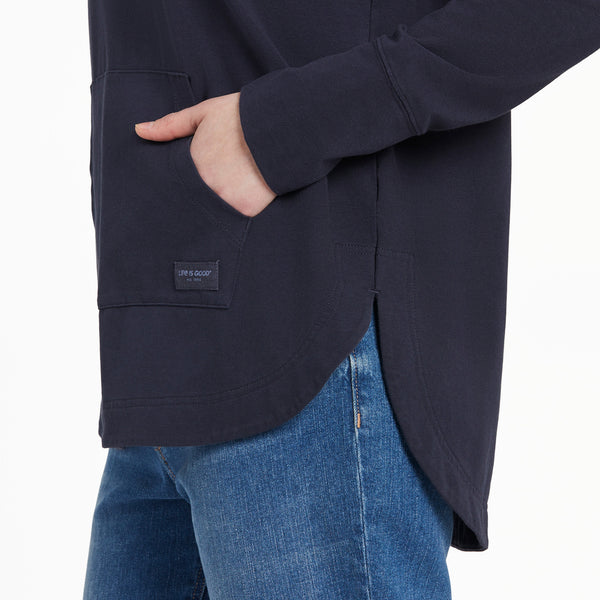 Life Is Good Women's Heart Rays Crusher-FLEX Hoodie Tunic