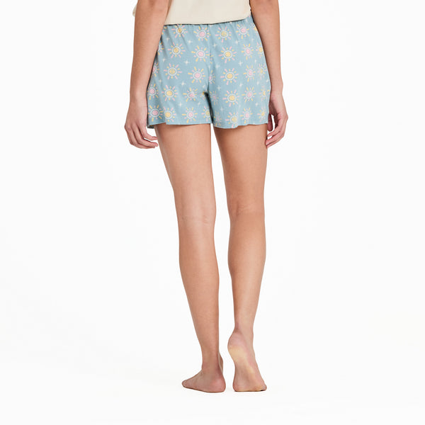 Life Is Good Women's Hello Sunshine Pattern Snuggle Up Sleep Short