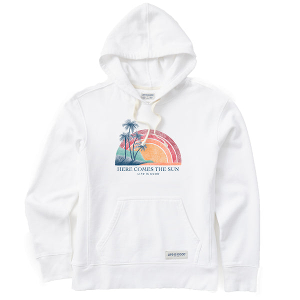 life is good Women's Here Comes The Sun Rainbow Simply True Fleece Hoodie