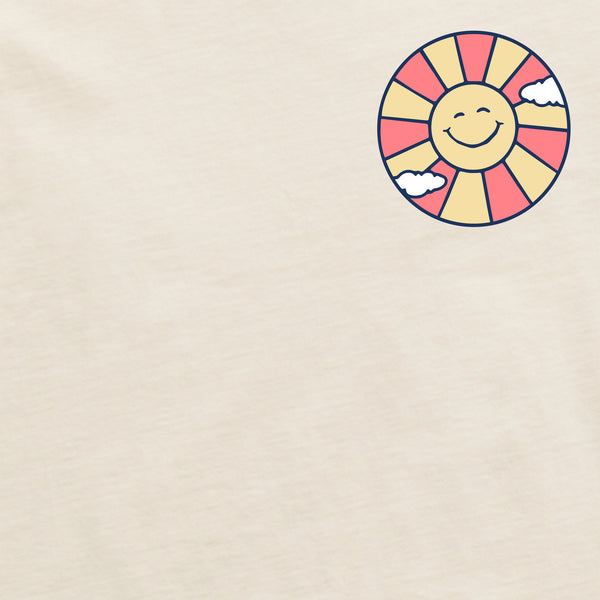 Life Is Good Women's Here Comes The Sun Retro Crusher-FLEX Boxy Hoodie