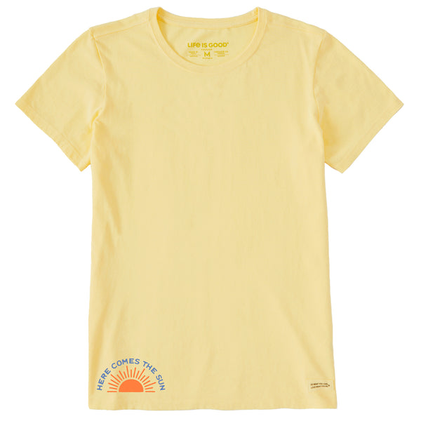 Life Is Good Women's Here Comes The Sunrise Short Sleeve Crusher Tee