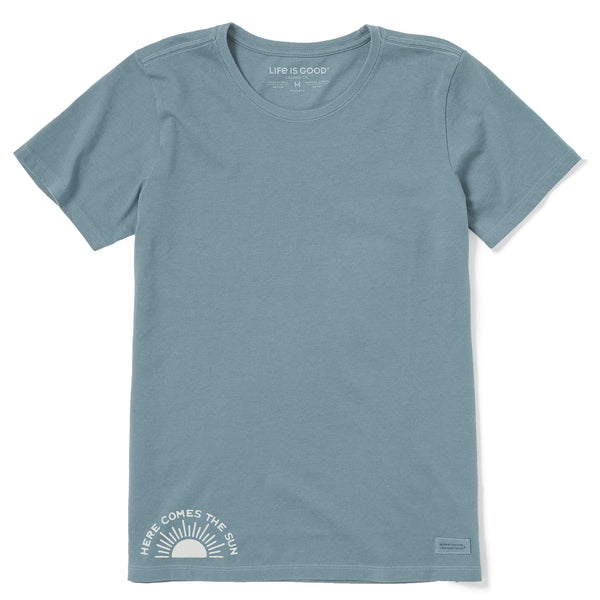 life is good Women's Here Comes the Sunrise Short Sleeve Crusher Tee