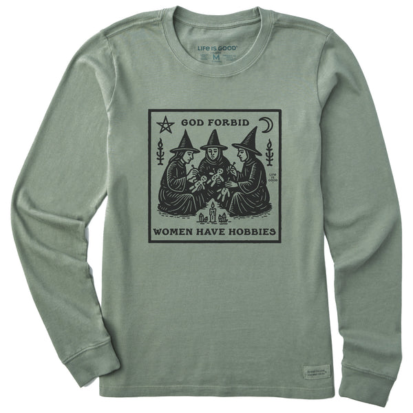 Life Is Good Women's Hobbies Long Sleeve Crusher Tee