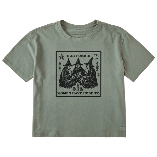 Life Is Good Women's Hobbies Short Sleeve Crusher Boxy Tee