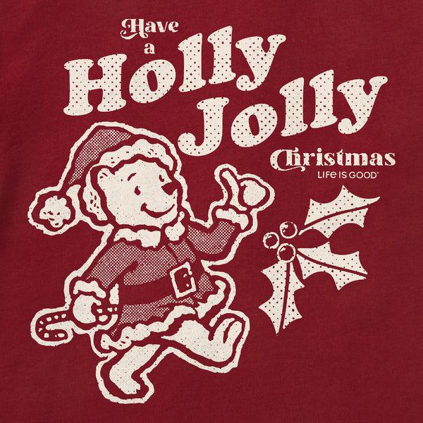Life Is Good Women's Holly Jolly Winnie Long Sleeve Crusher Tee