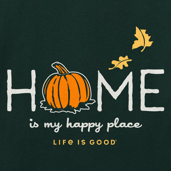 Life Is Good Women's Home Is My Happy Place Fall Long Sleeve Crusher Vee