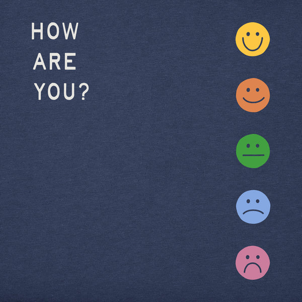Life Is Good Women's How Are You Faces Short Sleeve Crusher Tee