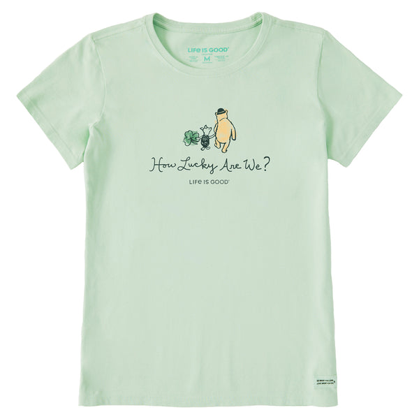 life is good Women's How Lucky Are We Short Sleeve Crusher Tee