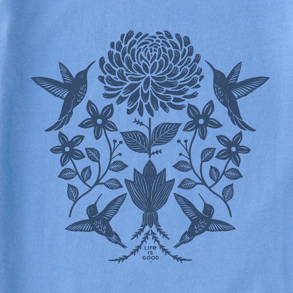 Life Is Good Women's Hummingbirds Mirror Snuggle Up Relaxed Sleep Vee