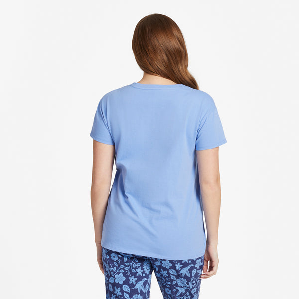 Life Is Good Women's Hummingbirds Mirror Snuggle Up Relaxed Sleep Vee