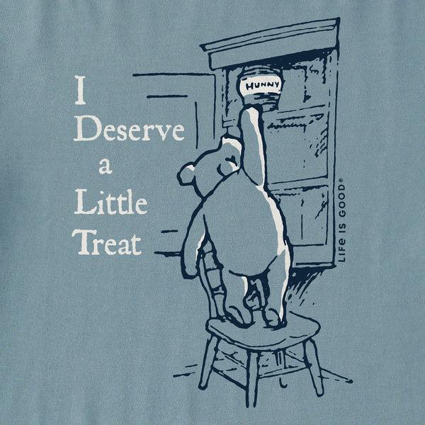 Life Is Good Women's I Deserve A Little Treat Winnie Short Sleeve Crusher Tee