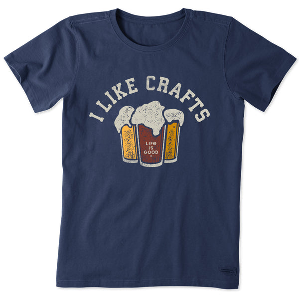 life is good Women's I like Crafts Short Sleeve Tee