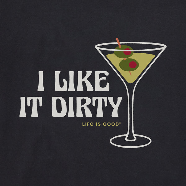Life Is Good Women's I Like It Dirty Martini Crusher Boxy Hoodie