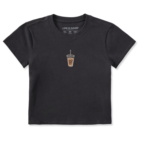 life is good Women's Iced Coffee Crusher-LITE Shrunken Tee