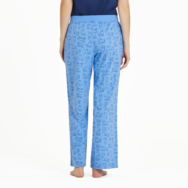 Life Is Good Women's Inkbrush Dog Pattern Snuggle Up Sleep Pant