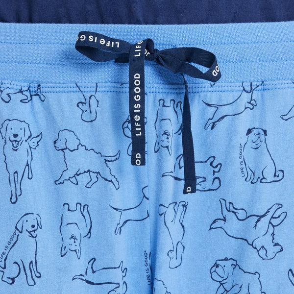 Life Is Good Women's Inkbrush Dog Pattern Snuggle Up Sleep Pant