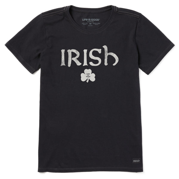 Life Is Good Women's Irish Clover 2 Short Sleeve Crusher Tee