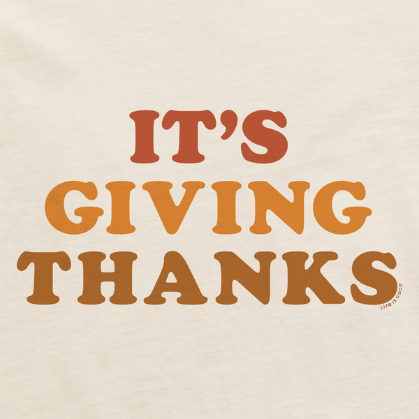 Life Is Good Women's It's Giving Thanks Long Sleeve Crusher Boxy Tee