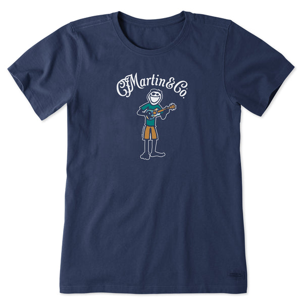 Life Is Good Women's Jake Martin Guitar Short Sleeve Crusher Tee
