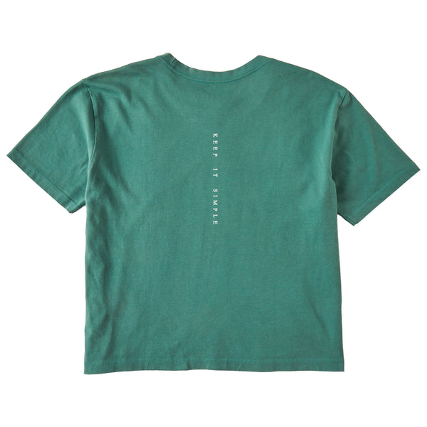 Life Is Good Women's Keep It Simple Little Flower Short Sleeve Crusher Boxy Tee