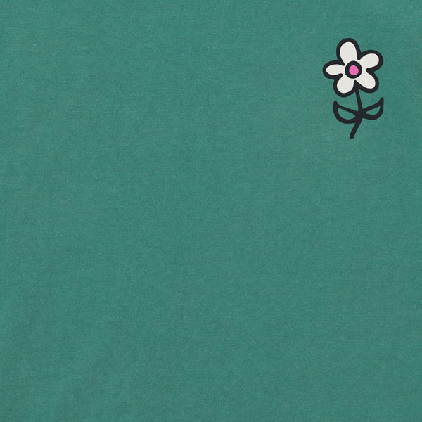 Life Is Good Women's Keep It Simple Little Flower Short Sleeve Crusher Boxy Tee